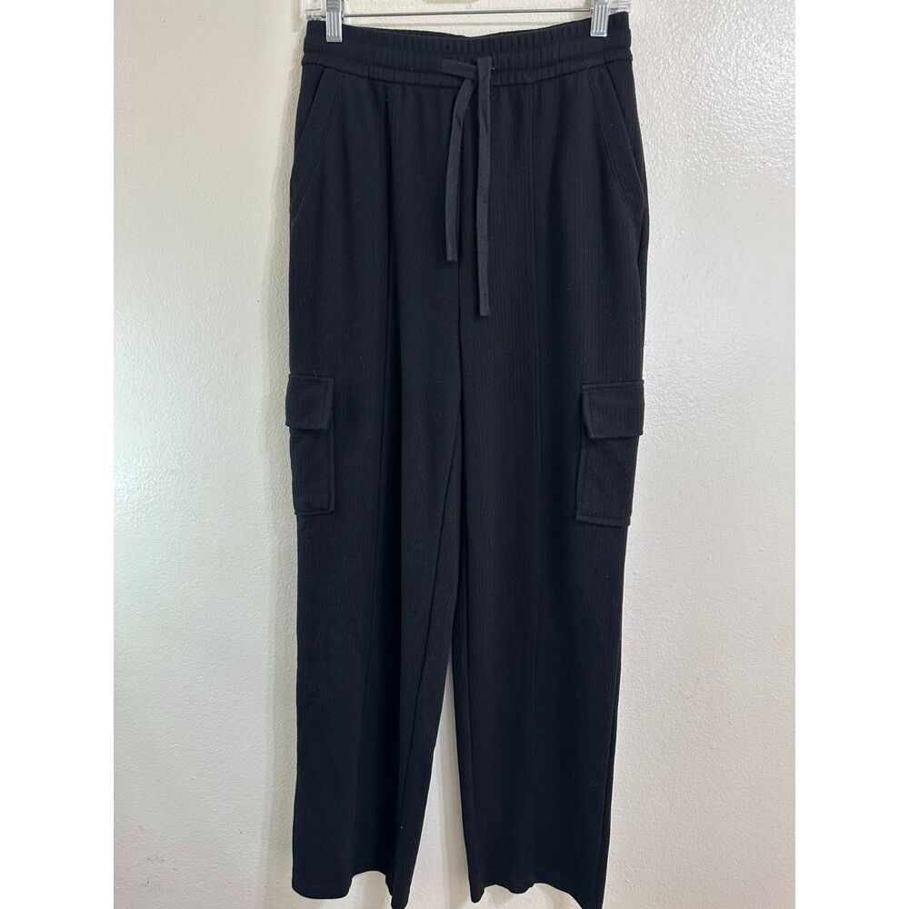 Love Poem Women's High Rise Wide Leg Corduroy Cargo Pants, Size L